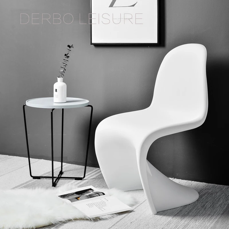 Современный классический дизайн, пластиковый обеденный стул, S форма, мебель для столовой, модный, для встречи, ожидания, офиса, компьютера, кабинета, стул, 2 шт