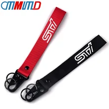 Estilo do carro sti fita chaveiro para subaru sti legado forester outback rali wrx wrc chaveiro acessórios do carro