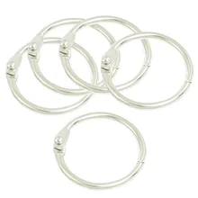 5 шт. серебро 30 мм Od. Металлическая скоба книги связующее с отрывными листами пружинное кольцо