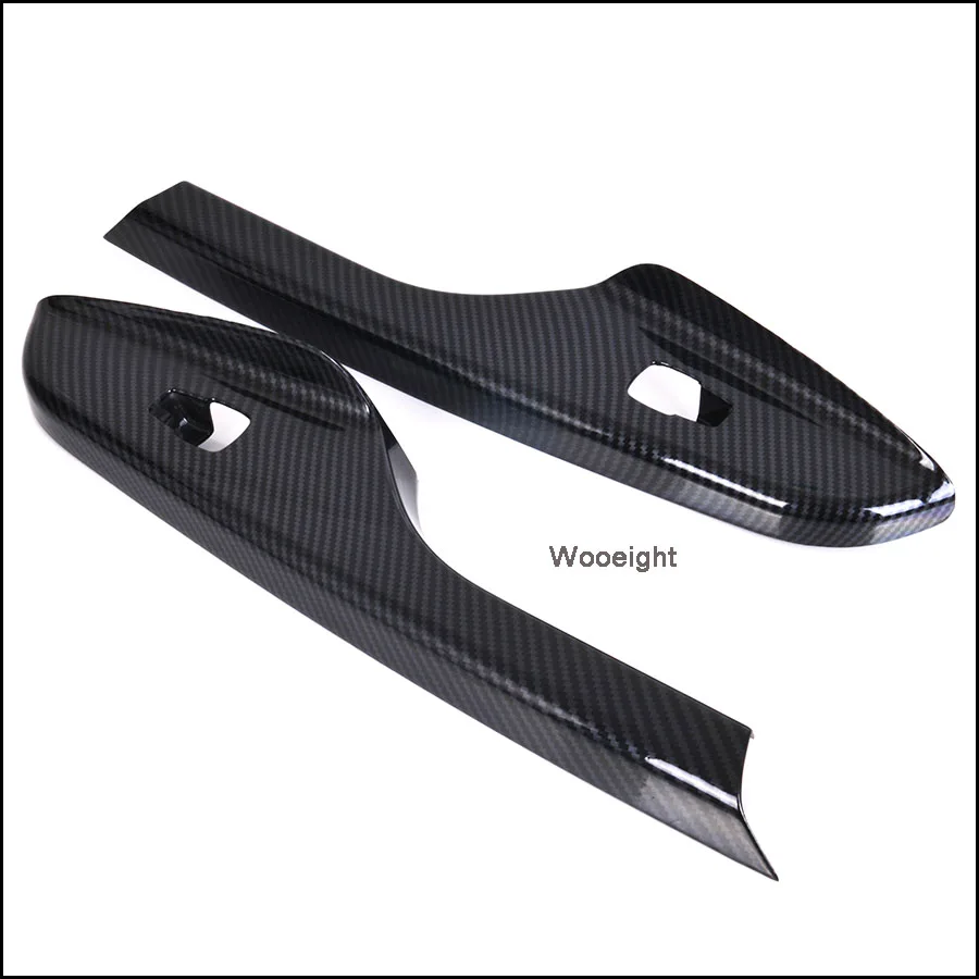 4Pcs Car Electric Carbon Fiber Window Switch Door Panel Handle Armrest Button Cover Trim For Hyundai Encino Kauai Kona 2018 SUV (2)