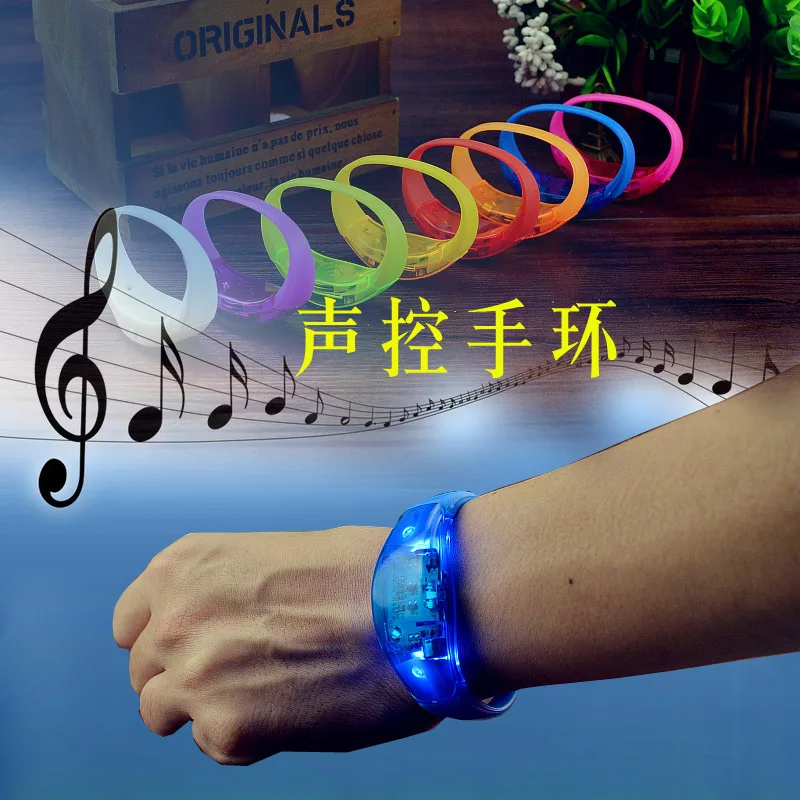 

Event And Party Sound Control Led Flashing Bracelet Bangle Wristband For Night Club Activity Party Bar Music Concert 500pcs/lot