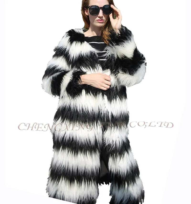 CX-G-A-254 популярные горячие продажи ручной работы женская зимняя куртка из настоящей овечьей шерсти шуба