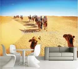 Пользовательские обои росписи 3d для гостиной, спальни ресторана Задний план стены Papel де Parede пустыня сахара camel