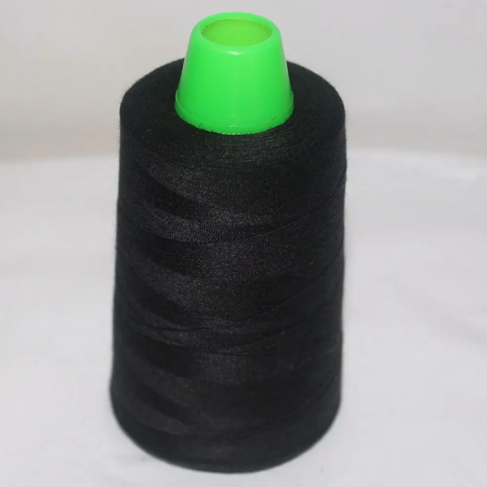 

Durable 3000M Yards Overlocking Sewing Machine Line Industrial Polyester Sewing Thread Metre Cones Black Sew Threads 40s/2