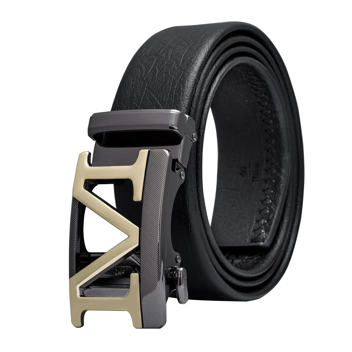 Buy Dropship Leather Belt Men Luxury Black Cowskin