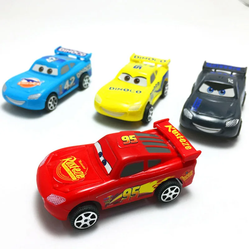 Disney Pixar тачки Модель автомобиля McQueen 4 шт. автомобиль гоночная игрушка история