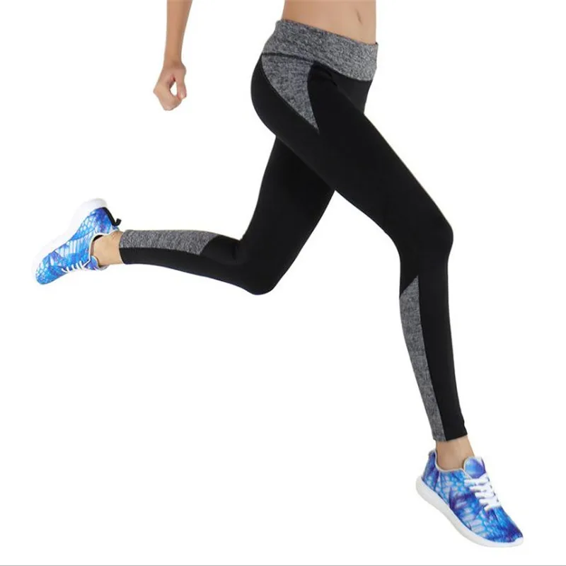

Sexy 2018 Yoga Running Pants Women Patchwork Yoga Leggings Women Push Up Leggins Sport Women Fitness Legging Running Pants Women