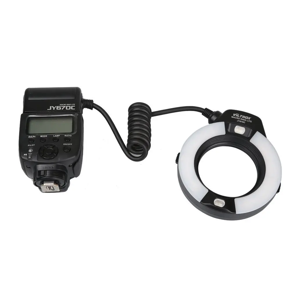 VILTROX JY-670C Macro Ring Light flash with E-TTL For Canon (14)
