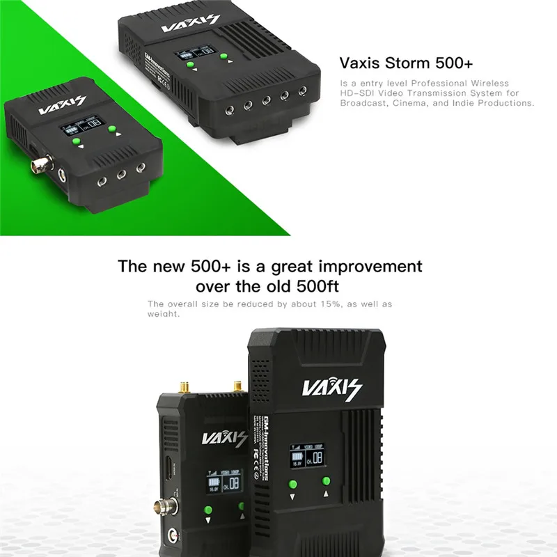 VAXIS Беспроводной WDHI 500ft + 200 M SDI HDMI 3g 1080 P Аудио/видеокамера с HD передатчик и приемник