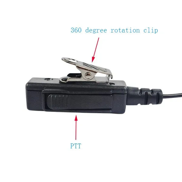 PPT проводной наушник с Акустическая воздушной трубки для Motorola P6600 P6620 XPR3300 XPR3500 Walkie Talkie C2258A
