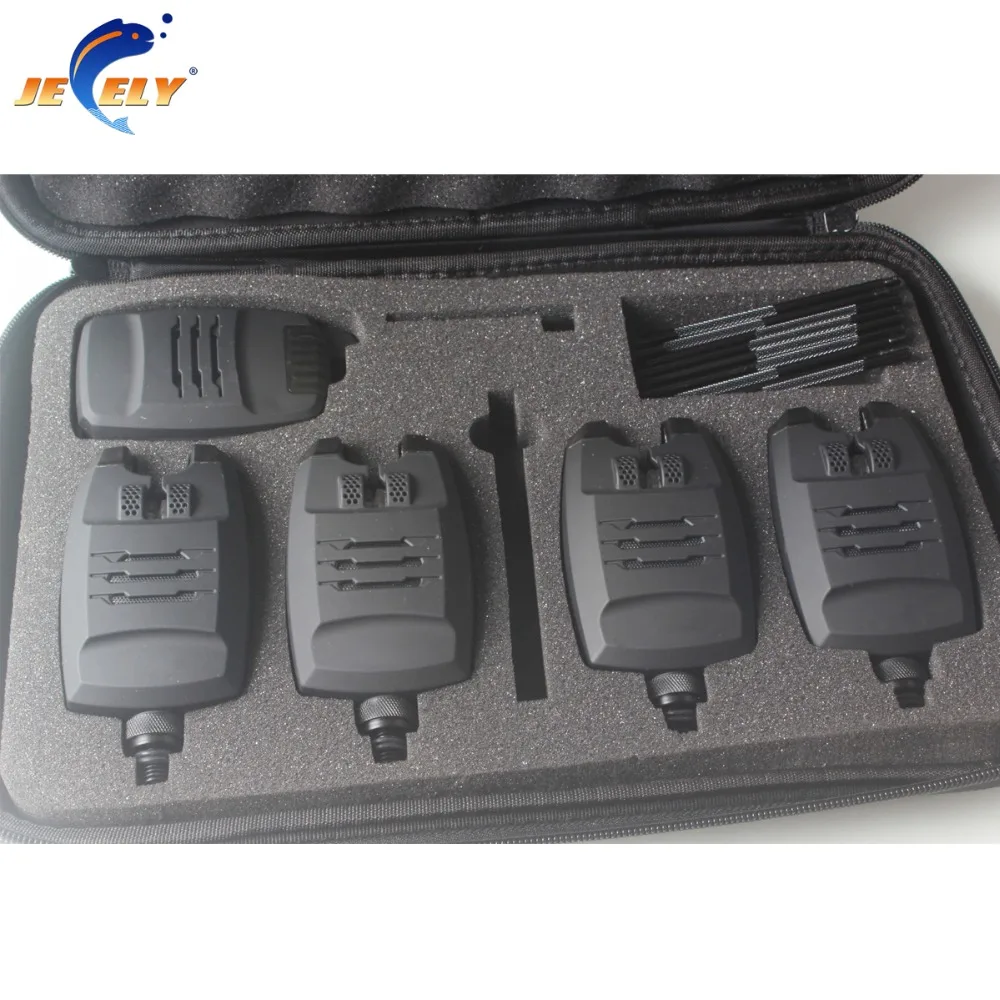  Jeely 6+1/4+1 Carp Fishing Alarm Set Sounds and LED Alarming Wireless Fishing Bite Alarm Indicator  - 32897233951