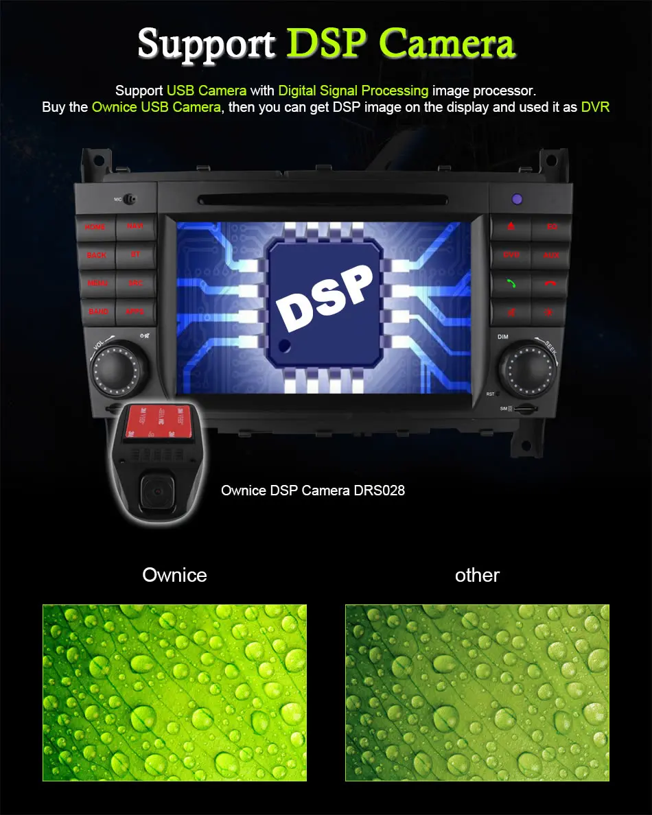 Cheap 4G SIM LTE Android 6.0 Octa 8 Core Car DVD for Mercedes C Class W203 2004 - 2007 c200 C230 C240 C320 C350 CLK W209 2005 GPS 7