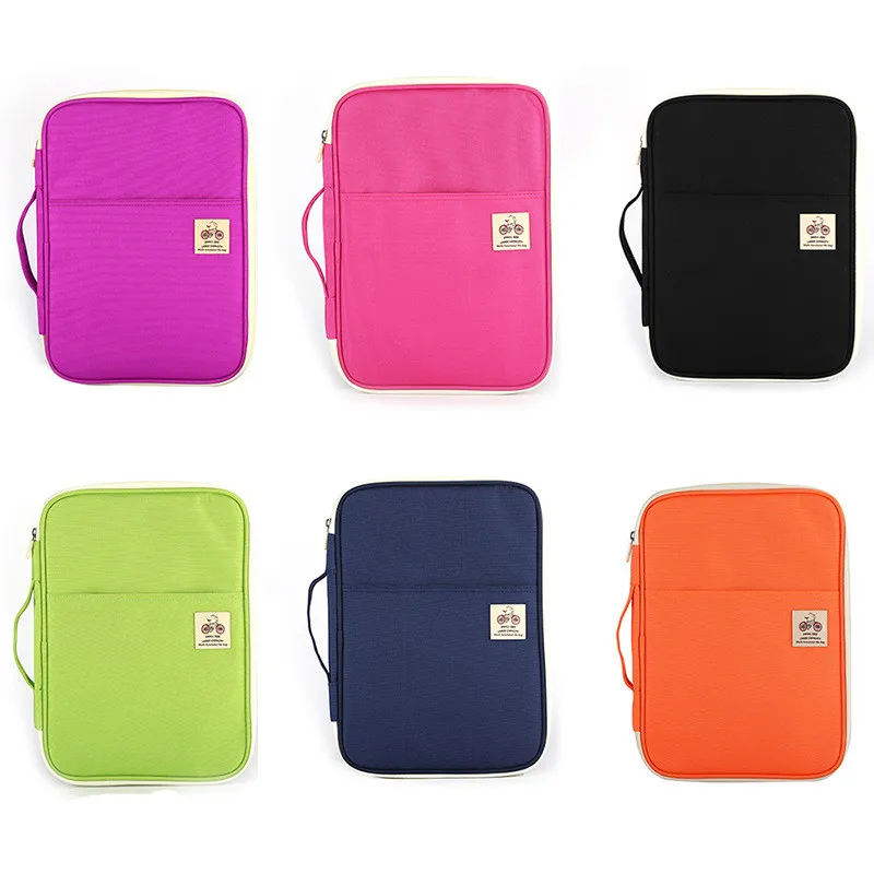 

Waterproof For Notebooks Pens Computer Briefcase A4 Document Make Up Bags Multi-functional Filing Products Portable Bag