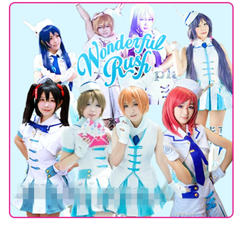 Костюм для косплея Love Live Wonderful raph костюм из белого материала платье Хэллоуина +