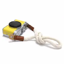 Бежевый веревка 75 см мини ручной Камера шейный ремень Для беззеркальных Камера для sony Nikon Canon Pentax