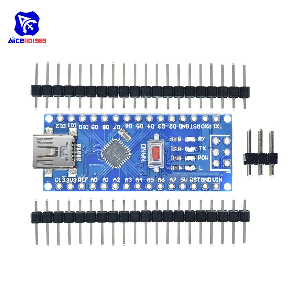 Mini USB CH340 Nano 3,0 ATmega328P ATmega328 плата контроллера для Arduino CH340G MEGA328 Nano V3.0 5 в 16 м модуль драйвера