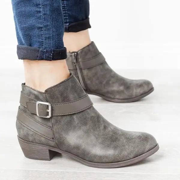 WENYUJH Men's Shoes Boots Buckle Zipper Leather Pointed Leather Shoes Fashion Buckle Shoes Casual Shoes Men's 2019 New Fashion