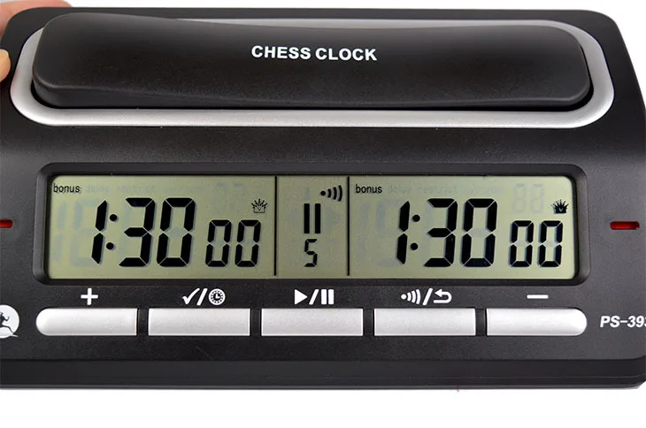 1 magideal unids International Chess Competition Game wind up Count up down wind up Chess Clock Timer - Hiking Camping Birthday