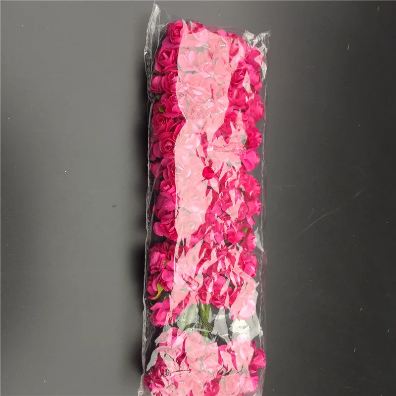 144 шт./лот 1,5 см бумажные розы Мини бумажные цветы для скрапбукинга Diy бумажный Цветочный декор Искусственные Свадебные Цветочные украшения