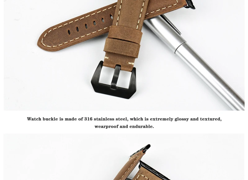 www.Nuroco.com - Vintage Apple watch band tooled leather iwatch ...