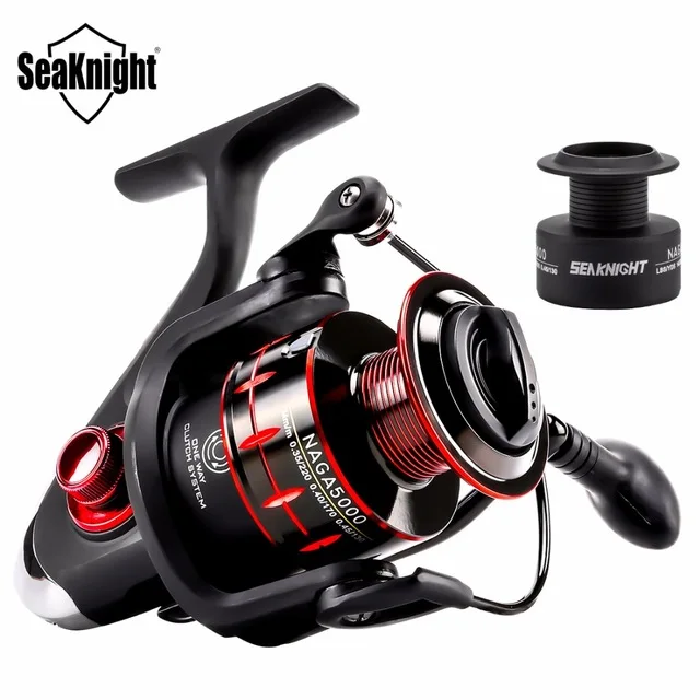 

Max Drag NEW Fishing Reel NAGA2000 3000 4000 5000 5.2:1/4.7:1 11BB 7.5KG Carbon Fiber Drag Spinning Wheel +1pc Spare Spool