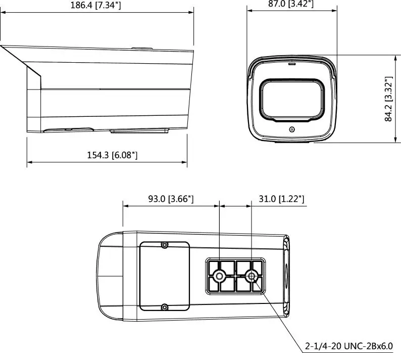 4 шт. Dahua 6MP IP bullet камера IPC-HFW4631H-ZSA заменить IPC-HFW4431R-Z со встроенным микрофоном слот для sd-карты PoE CCTV камера