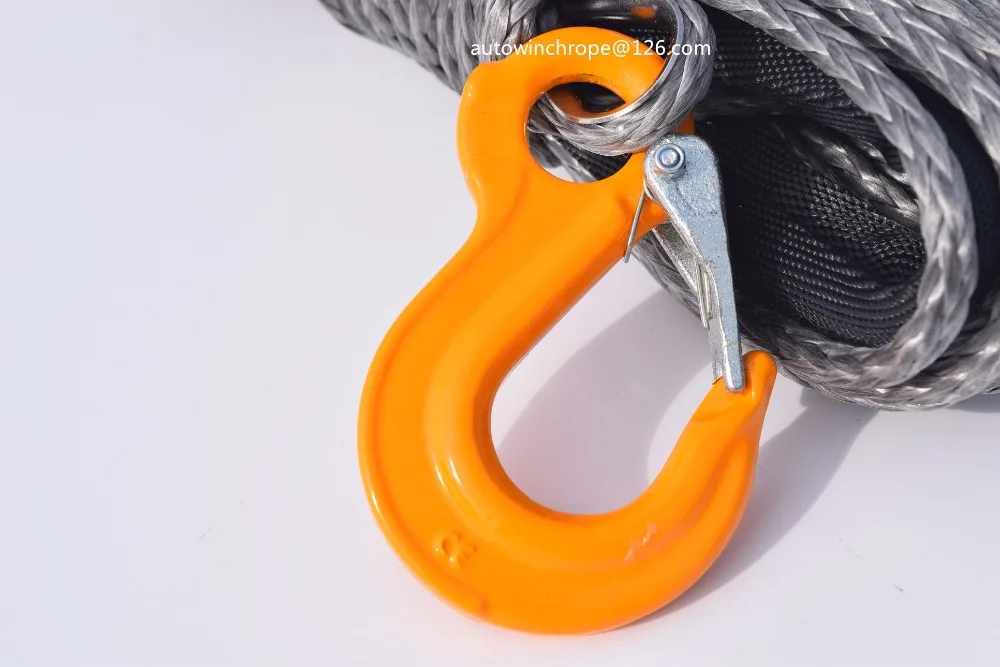 6 ملليمتر * 15 متر رمادي الاصطناعية ونش حبل ، 1/4 \