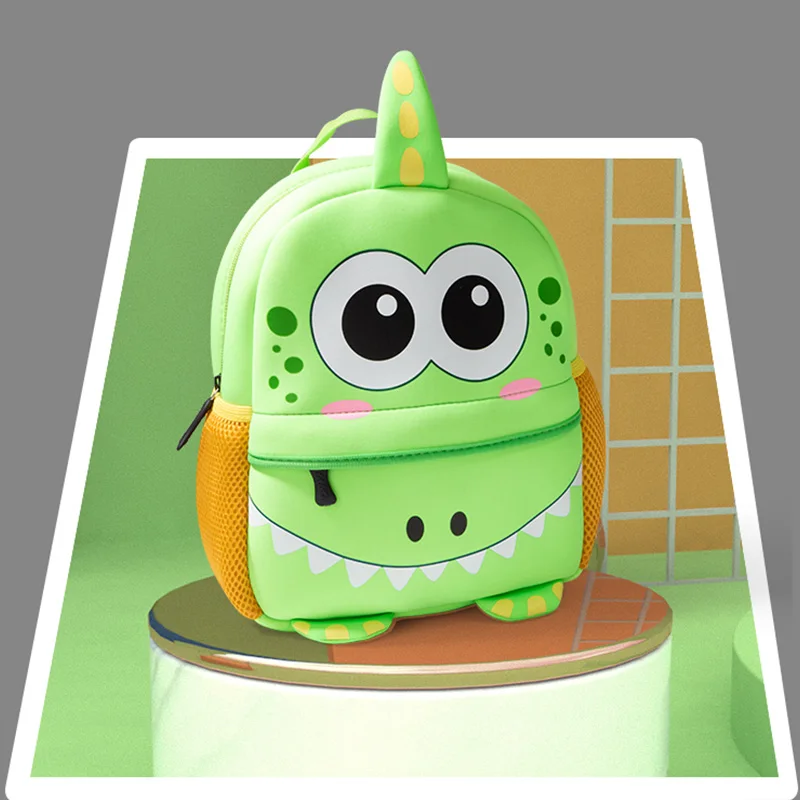  Cute Kids Toddler School Bags 3D Cartoon Dinosaur Backpack Neoprene Kindergarten Schoolbag Girl Boy - 32953794756