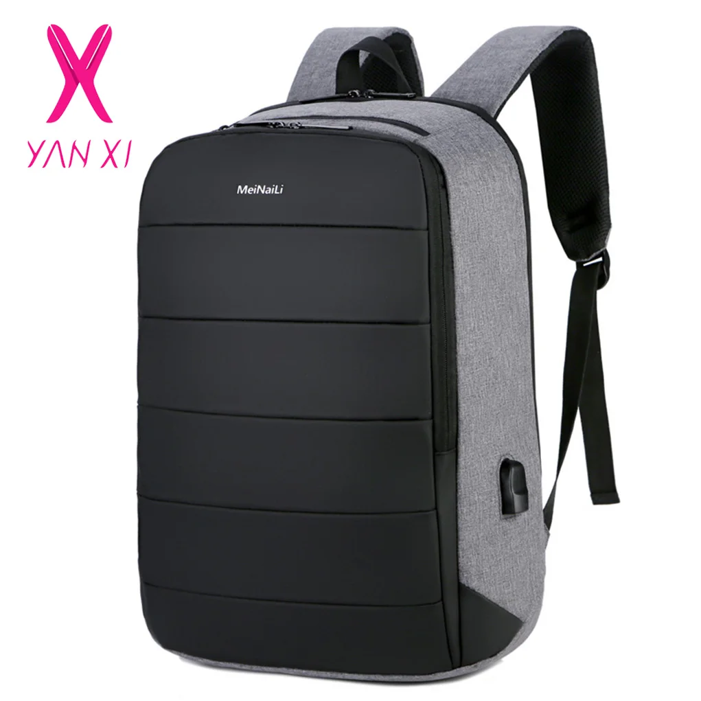 

New Arrival USB Charging Large Capacity Backpack Men Water Resistant Bags USB Recharging Backpack Fit for 15.6 Inches Laptop