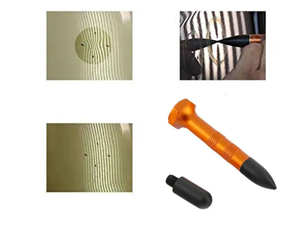 Paintless Dent Repair kit Aluminum T-Bar Slide Hammer Tap Down Pen 5size Plastic Puller Taps Dent Paintless Hail Removal Kits (2)
