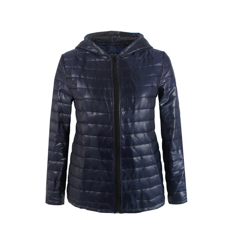 Hot Fashion Winter Women Coat Long Sleeves Solid Color Zipped Outwear Keep Warm Ladies Girls Casual Jacket MSK66