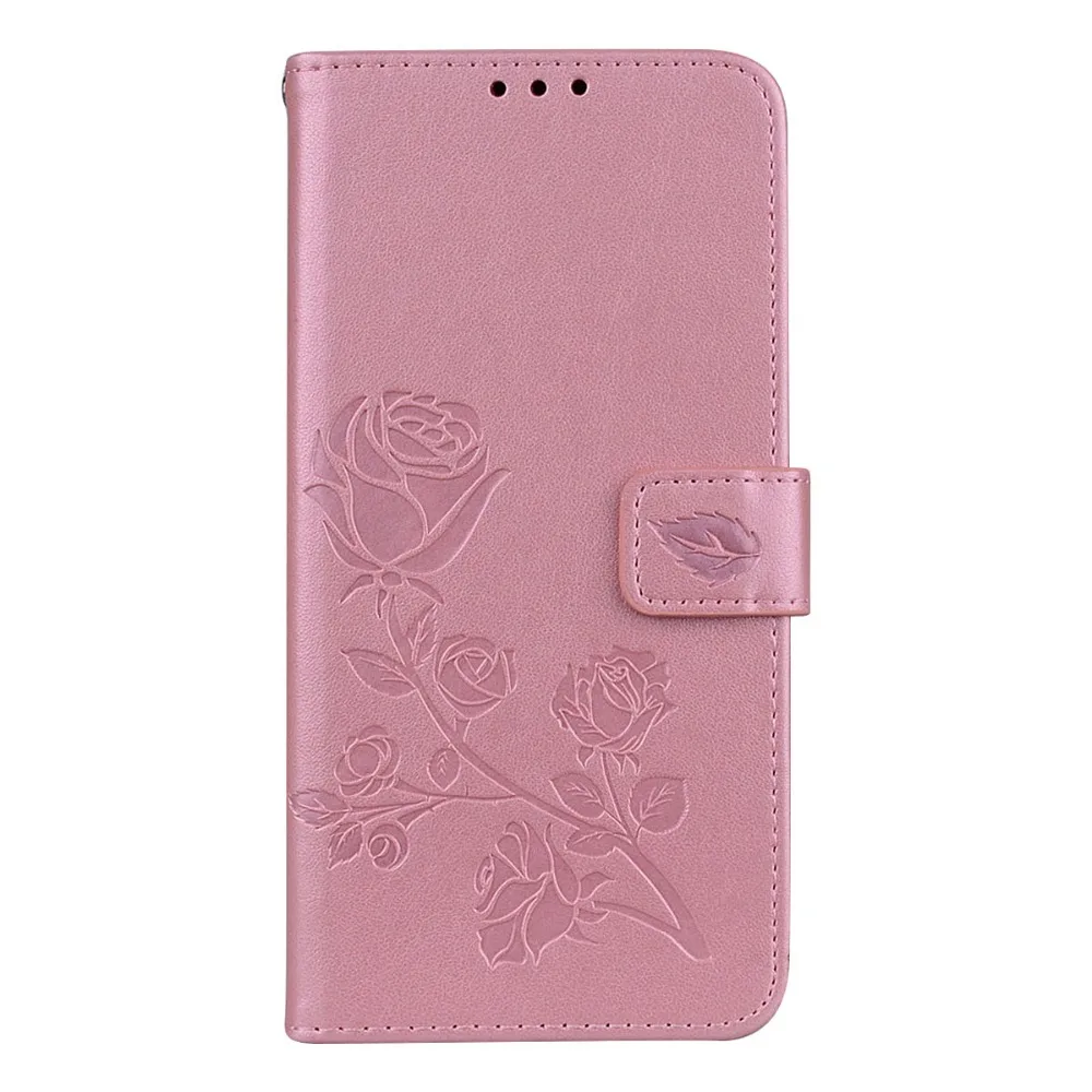 Flip Wallet Leather Case For SAMSUNG S9 Plus 3D Printed Rose Pattern Wallet Phone Back Cover with Card Slots For Galaxy S9 Funda (6)
