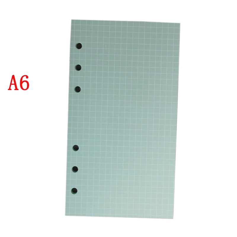 A5 a6 Dookibook Filofax цветные спиральные бумажные заправки 40 листов Сиреневый/розовый/желтый/Мятный
