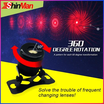 

ShinMan 6logo All in one Rear laser Anti collision lights Rear fog lamp Licence plate light warning Light For Motorcycle /Car
