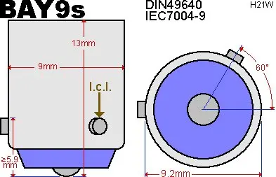 ANGRONG 2X Amber BAY9s H21W 435 10 SMD СВЕТОДИОДНЫЙ Парковка Обратный боковые дневного света DRL