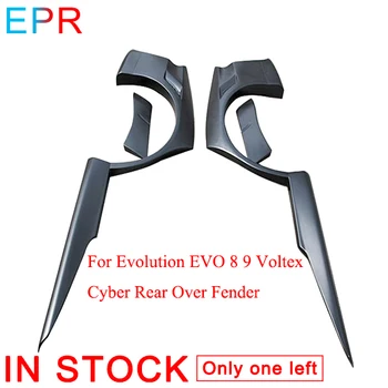 

For Evolution EVO 8 9 Voltex Cyber FRP Glass Fiber Rear Over Fender For Mitsubishi Fiberglass Bumpers Body Kit