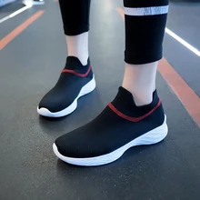 SOCONE/ женские модные кроссовки, сетчатая уличная спортивная обувь для женщин, zapatillas mujer Deportiva, легкая мягкая прогулочная обувь