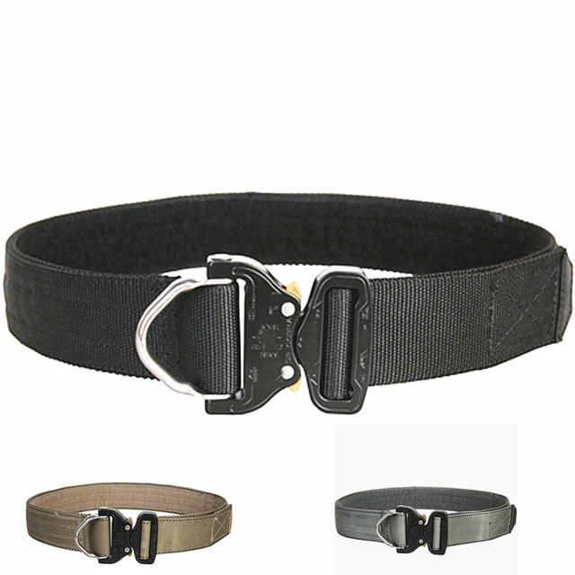 2018 NEW Tactical Cobra D Ring Riggers Belt Black Heavy Duty Nylon for