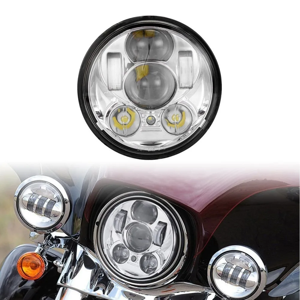 5-3/4 5,7" мотоциклетный проектор светодиодный фонарь и корпус алюминиевая крышка гриля для Sportster Dyna Iron 883
