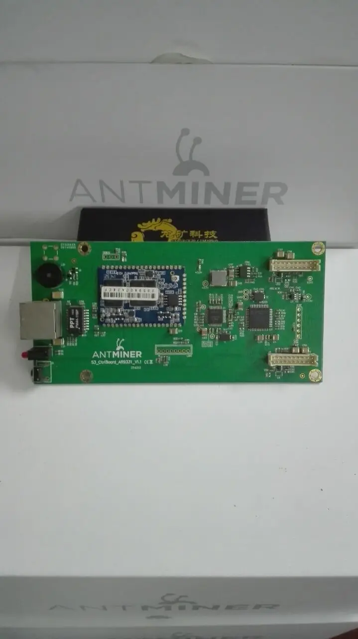 

Used AntMiner S3 s3+ control board AntMiner S3 Bitcoin Miner 28nm 450GH ASIC Miner for the main control board.