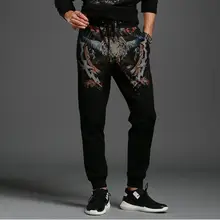 Новые мужские хлопковые брюки мужские с тигром стиль спортивные брюки