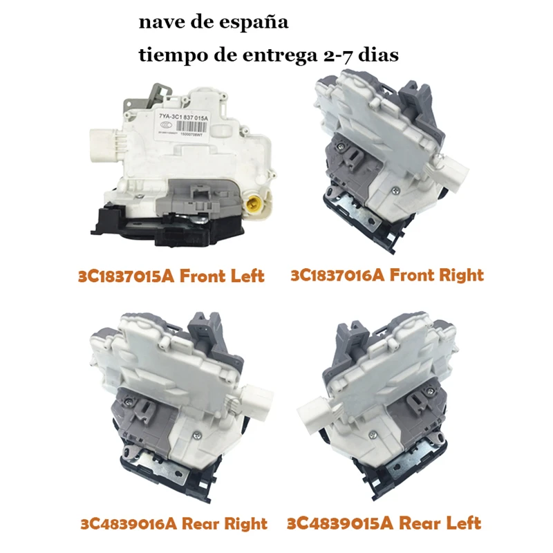 Привод замка передней задней левой правой двери для VW PASSAT B6 SKODA SUPERB для A4 A5 Q5 3C1837015A 3C1837016A 3C4839015A 3C4839016A