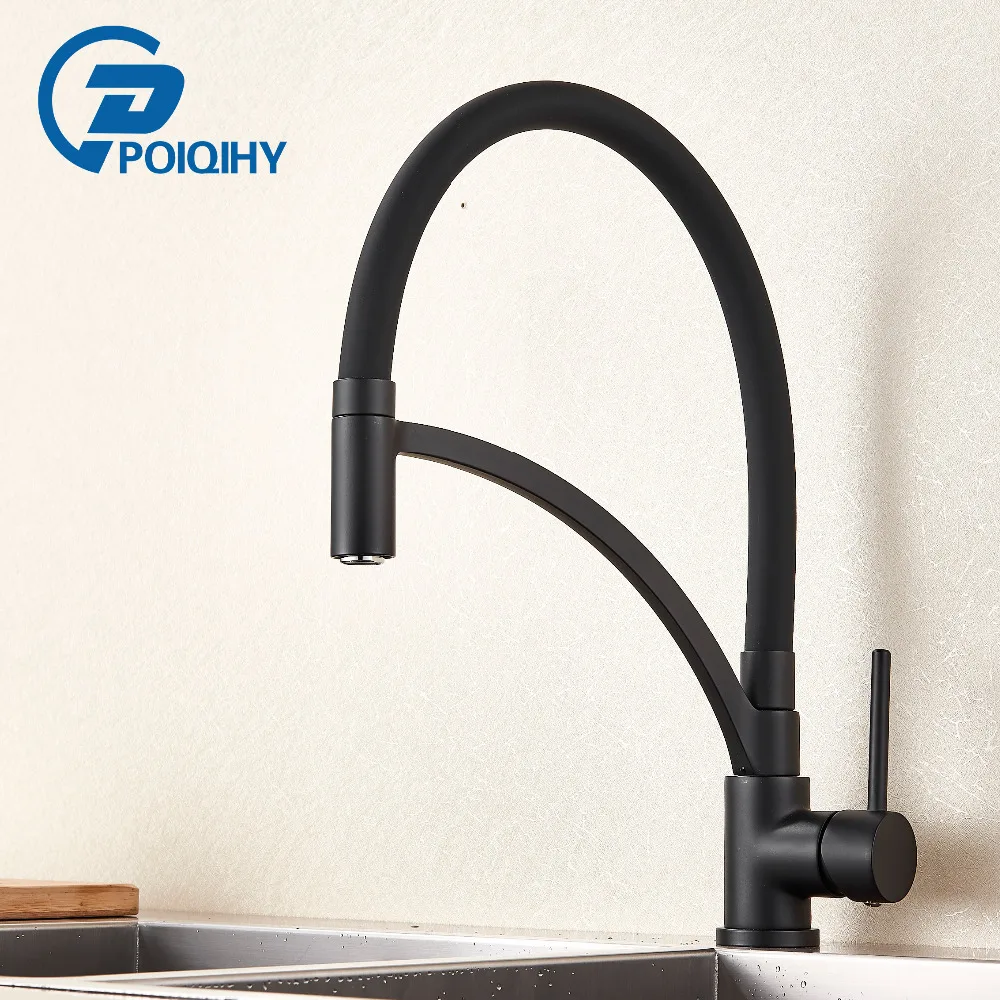 

Deck Mounted Handheld Sprayer Kitchen Faucet Pull Down Kitchen Sink Mixer Tap 360 Degree Rotation with Bracket Bar