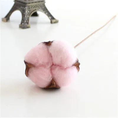 pink 6 шт./лот, искусственный цветок из хлопка, 8 цветов, одна ветка, 62 см, имитация цветов, сделай сам, свадебные украшения для дома, вечерние, для офиса - Цвет: pink