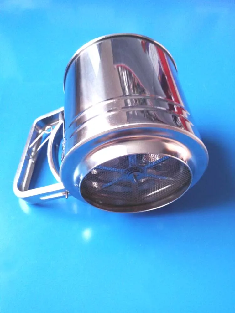 Large Size Three Layer Sifter Stainless Steel Cup Shape Flour Sifter
