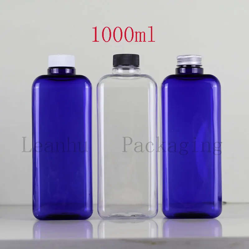 Square Plastic Packaging Bottles,Clear Refillable Empty Cosmetic