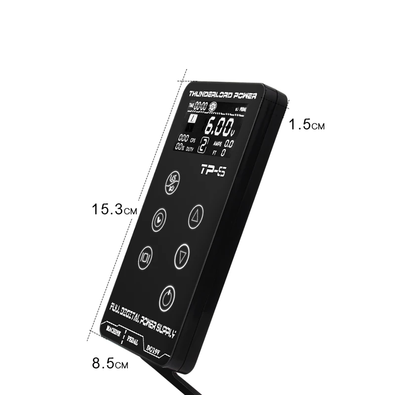 Новинка! 3 ампер HURRICANE THUNDERLORD источник питания для татуировки, обновленный сенсорный экран, интеллектуальный цифровой жк-дисплей, два тату источника питания, набор