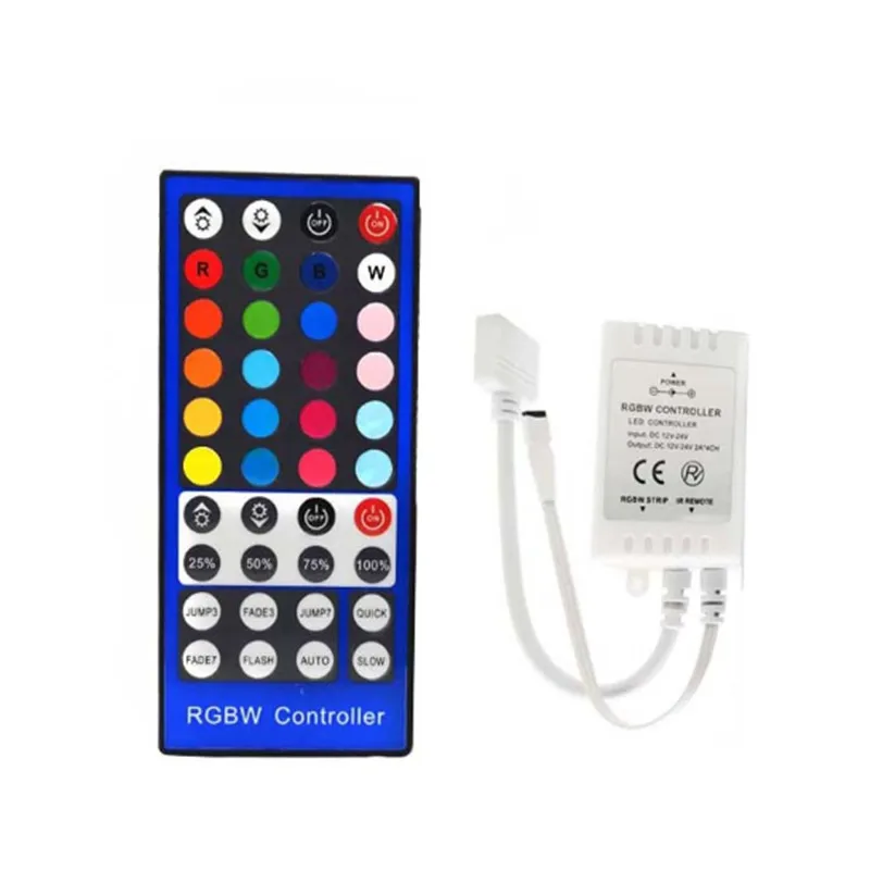 

40Key Led Strip Conntroller RGBW/RGBWW SMD 5050 LED Strip Light DC 12V-24V IR Remote Controller Dimmer 20 Colors