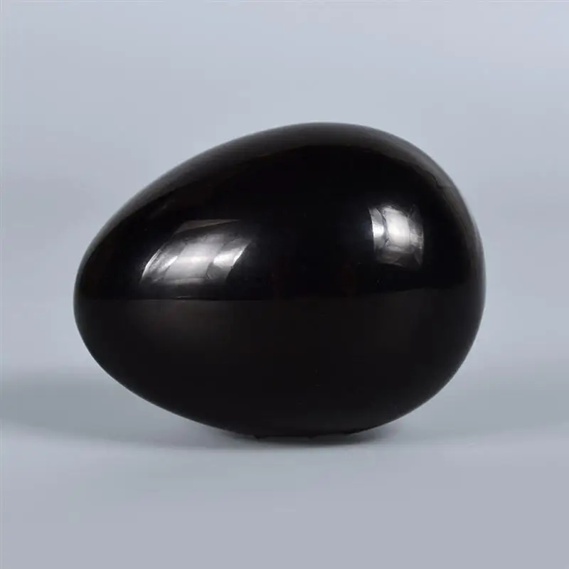 Yoni Egg Natural Black Obsidian Stone Eggs Polished Massage Healing Egg App Health Care Massage Tools