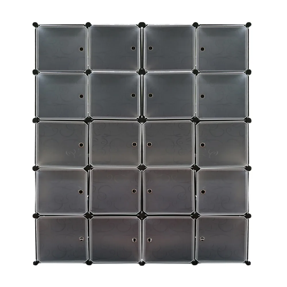 

20 Lattice DIY Assembled Wardrobe Simple Wardrobe Hanging Clothes Storage Cabinet Baby Wardrobe Home Furniture